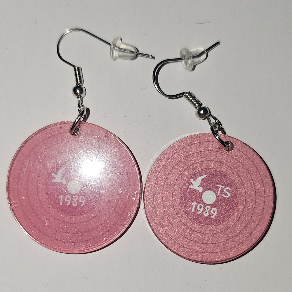 Taylor Swift vinyl earrings 1989
